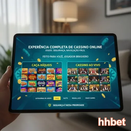 Ilustração de Experimente o acesso rápido ao cassino online hhbet